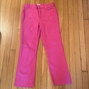 Zara Sailor Cropped Flare Jeans